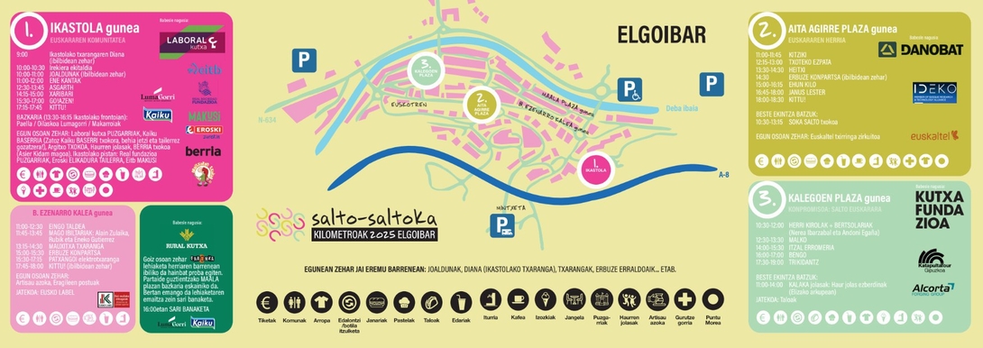 Kilometroak 25eko egitaraua.